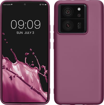 kwmobile telefoonhoesje geschikt voor Xiaomi 13T / 13T Pro - Hoesje voor smartphone - Back cover in metallic lila