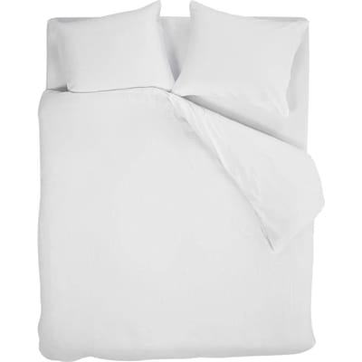 Beddinghouse Pure dekbedovertrek - Effen - Tweepersoons - 200x200/220 cm - Wit