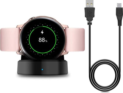 DrPhone SD2 Oplaad Dock Standaard - Oplader - Geschikt voor o.a Galaxy Watch Active 40mm / Active 2 40&44mm / Galaxy Watch 3 41&45mm