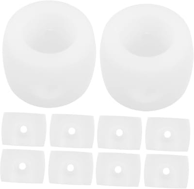 Tafelvoetbal Stopringen - Foosball Onderdelen - Bal Plaatsing Verbeteren - Robuuste ABS Constructie - 2.5 cm - Wit