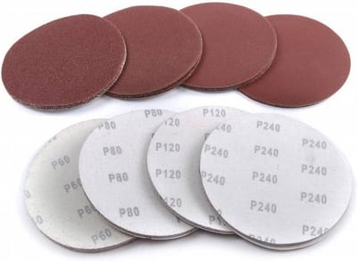 Silverline Klittenband Schuurschijven 180 mm. - 120 Korrel - 10 stuks