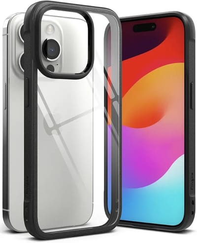 Ringke Fusion Bold Hoesje Geschikt voor Apple iPhone 15 Pro Back Cover Zwart