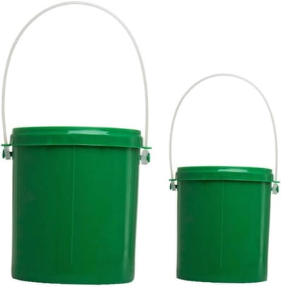 Plastic Visemmer Set - Aascontainer Wormenbak - Visaas Vers Houden - Ventilatiegaten Ontwerp - 2 stuks - Groen