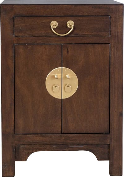 Fine Asianliving Chinees Nachtkastje Earthy Bruin - Orientique Collection B42xD35xH60cm Chinese Meubels Oosterse Kast