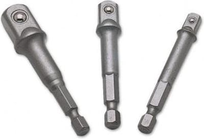 VERLENGSTUKSET DOPSLEUTELS LASER 3-DELIG 1/4'' 3/8'' 1/2''