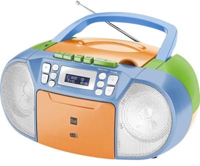 DAB+ Cassetteradio met CD - Boombox met Stereo Luidsprekers en USB Poort - Draagbare Audio Speler