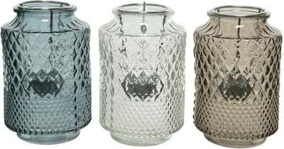 Decoris Theelichthouder - Branders - Ø9.50x14.50 cm Assorti
