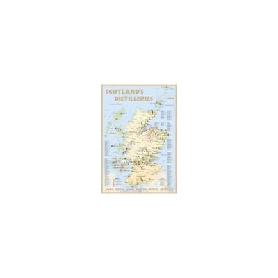 Whisky Distilleries Scotland - Tasting Map 24x34cm - Hirst, Rüdiger Jörg