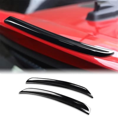2 Stuks ABS Achtervleugel Trim Spoiler Uitbreidingslipvins Decoratieve Stickers, Sportieve Auto Accessoires voor Buitengebruik