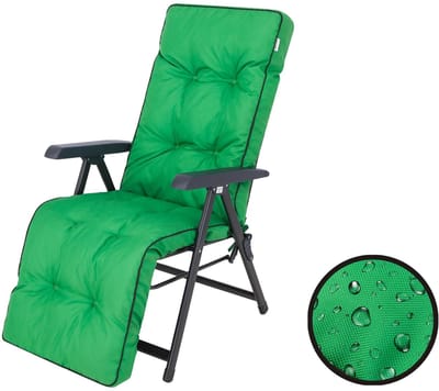 Hobbygarden Tuinkussen Ilona Groen voor hoge rug tuinstoelen - Waterafstotend - UV bestendig
