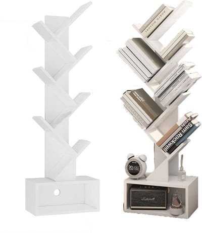 MKSS® Boekenrek - Boekenplank - Opbergrek - Wit