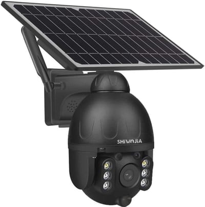 Draadloze Outdoor Solar Beveiligingscamera met Nachtzicht en PIR-detectie