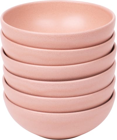 Kade 171 Madeira schaaltjes 6 stuks 15,5 cm - kommen Portugees stoneware roze