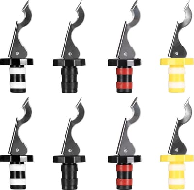 Universele Flessendoppen met Hendel - 8 Stuks voor Wijn en Bier