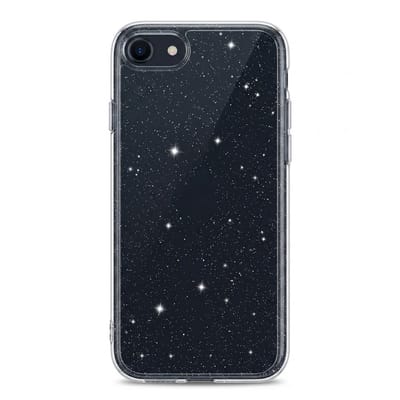 Glitter Hoesje Geschikt voor iPhone SE 2022 Telefoonhoesje Case transparant
