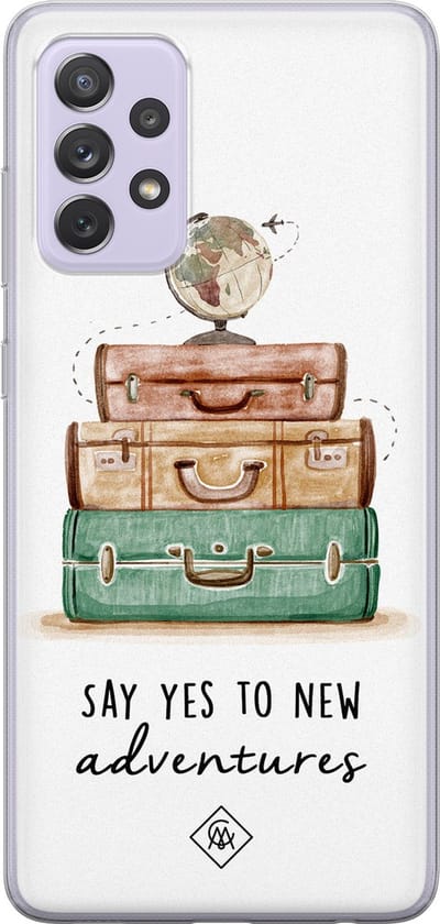 Casimoda® hoesje - Geschikt voor Samsung A72 - Let's Get Lost - Backcover - Siliconen/TPU - Multi