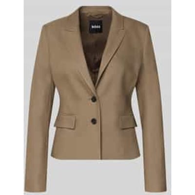 Slim fit korte blazer van mix van viscose en lyocell model 'Jia18'