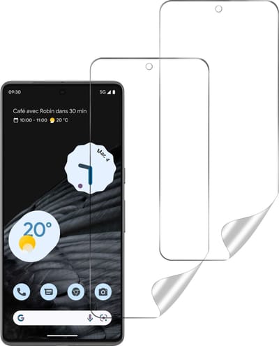 Screenprotector voor Google Pixel 7 Pro - 2 stuks Beschermende kunststoffen transparante plastic schermfolie