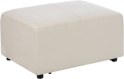 KOHLO - Ottomaan - Lichtbeige - Polyester