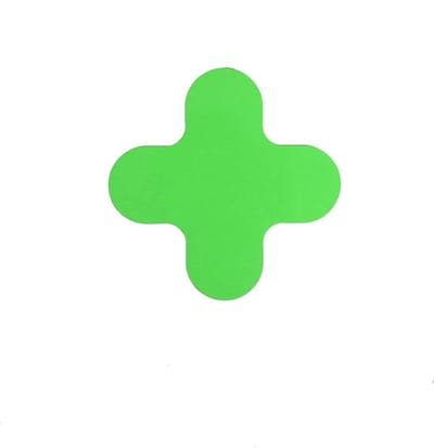 X-stuk - Groen 180 x 180 mm Anti-slip-vloersticker