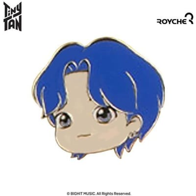 BTS (BangTan-jongens) TinyTAN Butter Metal Pin Badge, officieel, origineel, authentiek, K-POP, idool blue
