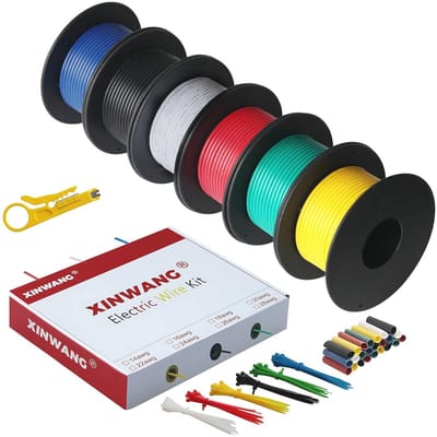 Siliconen Elektrokabels 0,8mm² 18AWG - Flexibele en Duurzame Draad voor DIY Projecten, 6 Kleuren op Spoel
