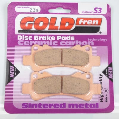 Plaquette de frein Gold Fren pour Moto Nissin Etrier arrière 3 pistons ARD Neuf