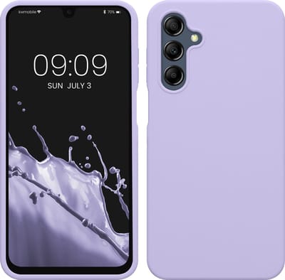 kwmobile telefoonhoesje geschikt voor Samsung Galaxy A16 5G - Hoesje met siliconen coating - Smartphone case in lavendel
