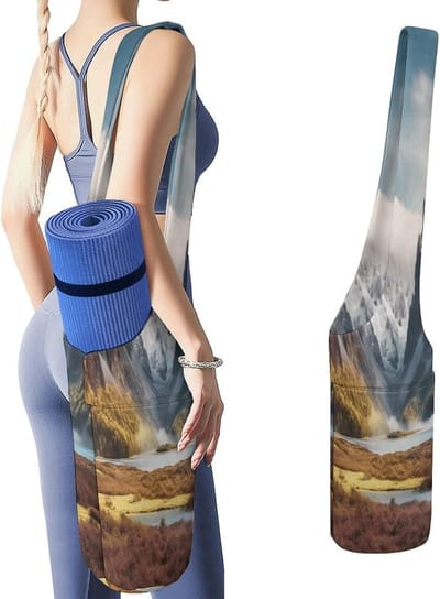 Yogamat Tas - Opbergtas Gym - Sporten en Reizen - Duurzaam Canvas Materiaal - 50x40x18cm - Stijl