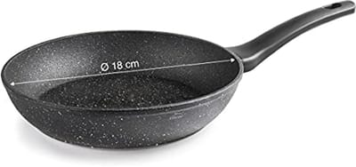Koekenpan Ø 18 cm - Antiaanbaklaag en Ergonomische Handgreep
