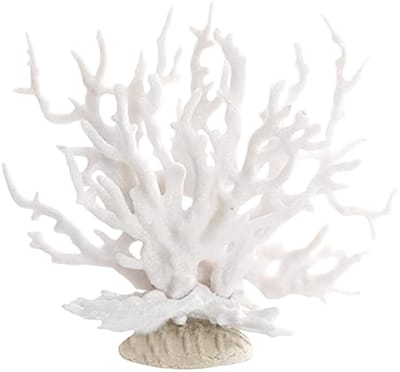 Dailygoods- Koraal Decoratie - Kunstmatig Koraalrif - Aquarium Decoratie - Wit Koraal - Onderwater Landschap - Onderhoudsvriendelijk - Nep-koraal