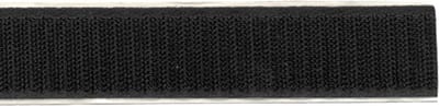 Klittenband Breedte 20 mm / Lengte 25 meter Zwart - haak zijde