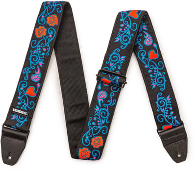 Dunlop JH24 Jimi Hendrix Blacklight Monterey Blue - Gitaarband