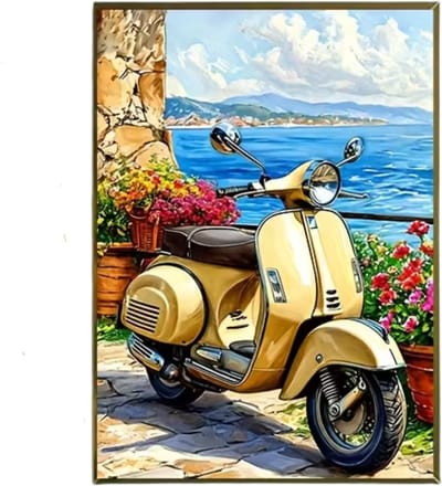 Untamed - Paint by numbers – schilderen op nummer – DIY decoratie - Reizen - La Dolce Vespa
