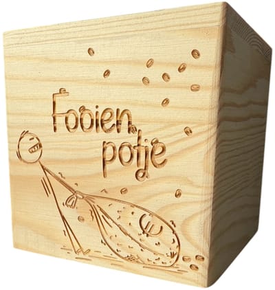 Fooienpot - Tip box - Fooienpot horeca - Fooien spaarpot - Fooienpot, spaarpot horeca - Fooienpot met slot - Fooi - Fooienpot grappig - Spaarpot - Spaarpot volwassenen - Spaarvarken - Spaarpotten