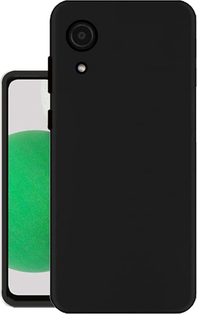 Soft Backcover Hoesje Geschikt voor: Samsung Galaxy A03 Core Silicone - Zwart - ZT Accessoires