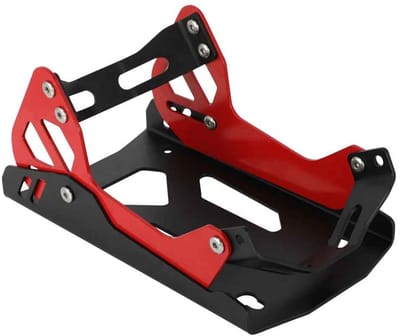 CORE Voorwiel standaard - Trailer crosswielhouder - Crossmotor rack - Voor rechtop parkeren op vervoer of stalling - Heavy-Duty ijzeren voorwiel standaard - 27.5x15.5x13.5cm - Rood en Zwart