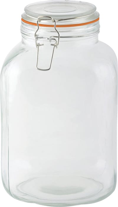 Esschert Design Weckpot - 3L - glas - D15 x 24 cm - voorraadpot - beugelsluiting