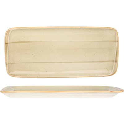 Bonna Serveerschaal - Aura Terrain - Porselein - 34x16 cm - set van 2