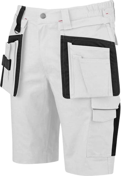 STØRVIK Thijs Stretch Korte Werkbroek Heren - Werkshort - Maat 2XL - Wit