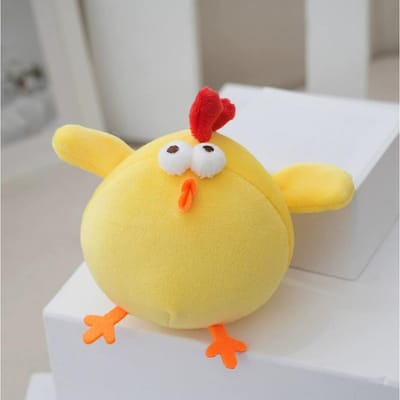 2 stuks/partij 10 cm Schattig Geel Kuikentje Pluche Speelgoed Hangers Troostend Bedtijd Metgezel Poppen Cadeaus