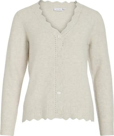 Vila Vest Vinikolina V-neck L/s Knit Cardigan 14112175 Super Light Natural Dames Maat - M