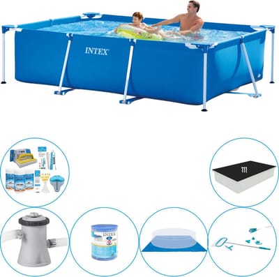 Frame Pool Rechthoekig 260x160x65 cm - Zwembad Combinatie Set