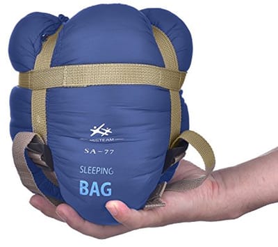 Ultralichte rechthoekige slaapzak voor warm weer, 75 inch x 30 inch, ideaal voor kamperen, backpacken en wandelen