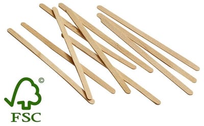 Houten Roerstaafjes FSC 110mm 2.000 st/ds.