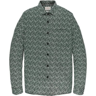 Cast Iron - Heren Overhemden CSI206622 - Groen - Maat L