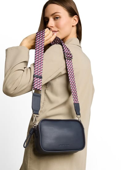 Tom Tailor - TTTATIANA schoudertas met geweven riem met patroon - Maat ONESIZE - mixed maritim