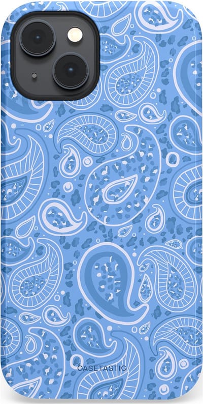 Casetastic Hoesje Geschikt voor Apple iPhone 14 Plus Magsafe - Stijlvolle Beschermende Duo-layer Case - Paisley verleiding