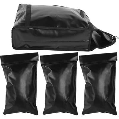 Sport Zandzak Gewicht Vullen W Riem voor Fitness Hardlopen Training Oefenapparatuur black