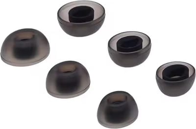 Ibley ComfortFit Siliconen oortips voor JBL Live Pro 2 zwart - Siliconen Earplug - S/M/L formaat - 3 paar - 3 maten - JBL Live Free 2 oortips